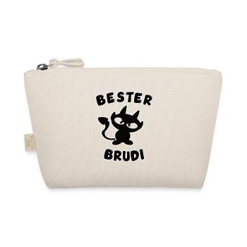 cooles bester Bruder Design - Bio-Täschchen - Natur - Vorne