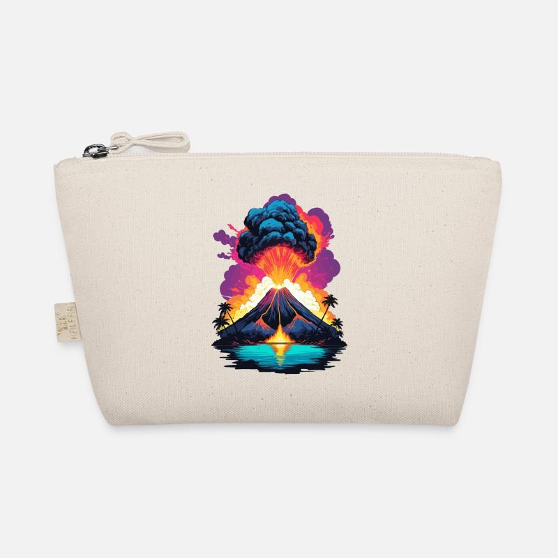 Volcano Eruption Organic Pouch