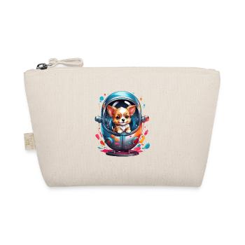 Space puppy in spacesuit - Organic Pouch - nature - Front