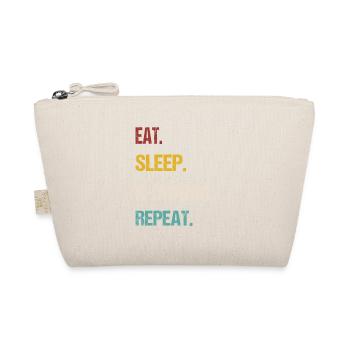 Eat Sleep K-Drama Repeat Korea Fan Movie T-shirt - Bio-Täschchen - Natur - Vorne