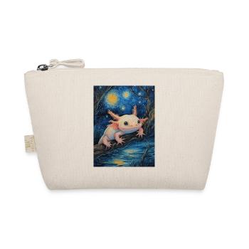 Axolotl, Van Gogh, Starry Night - Organic Pouch - nature - Front