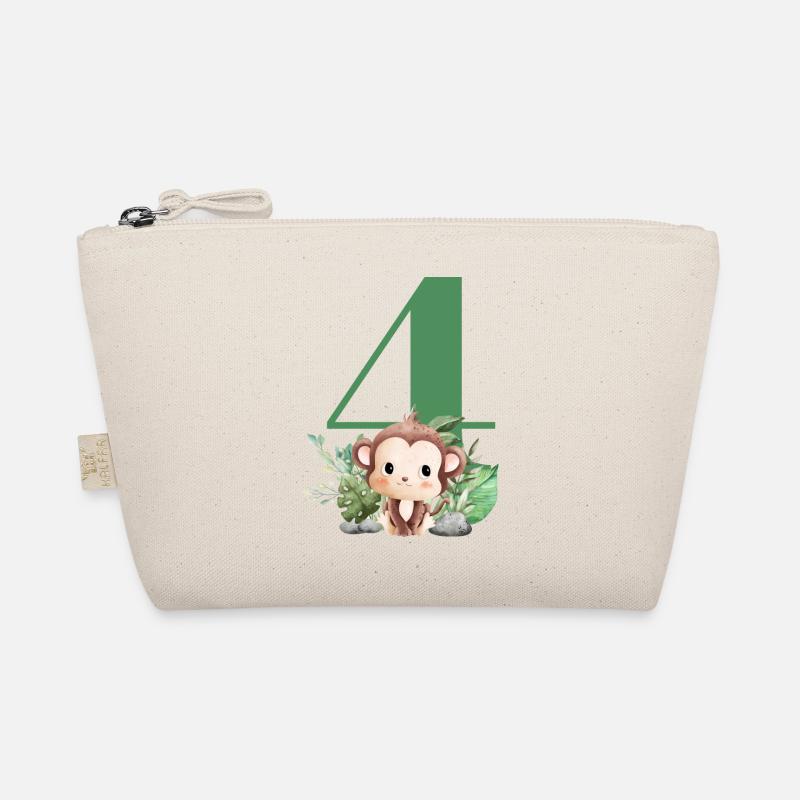 4. Geburtstag Affensafari Bio-Täschchen