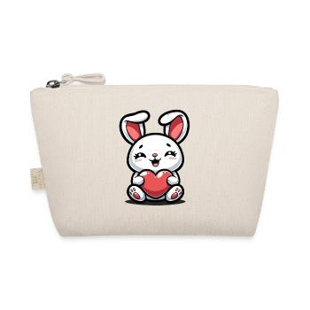 Valentine's Day gift for him and her - Organic Pouch - nature - Front