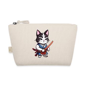 Chat samouraï #42 - Trousse biologique - nature - Devant