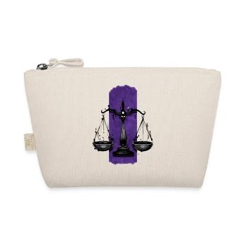 Balanced Verdict: Scales of Justice - Organic Pouch - nature - Front