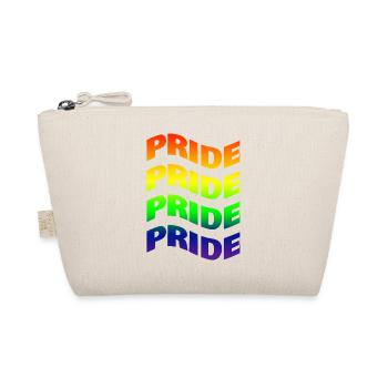 T-Shirt Gay Pride Wave Effect LGBT Geschenkidee - Bio-Täschchen - Natur - Vorne