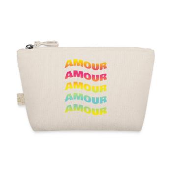 t-shirt amour love love Liebe t-shirt gift - Organic Pouch - nature - Front