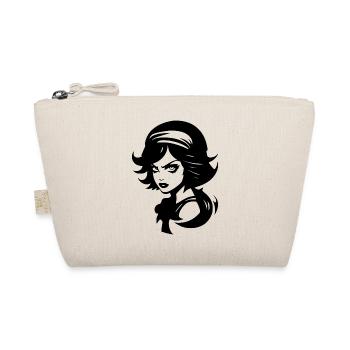 Angry Bad Girl - Organic Pouch - nature - Front