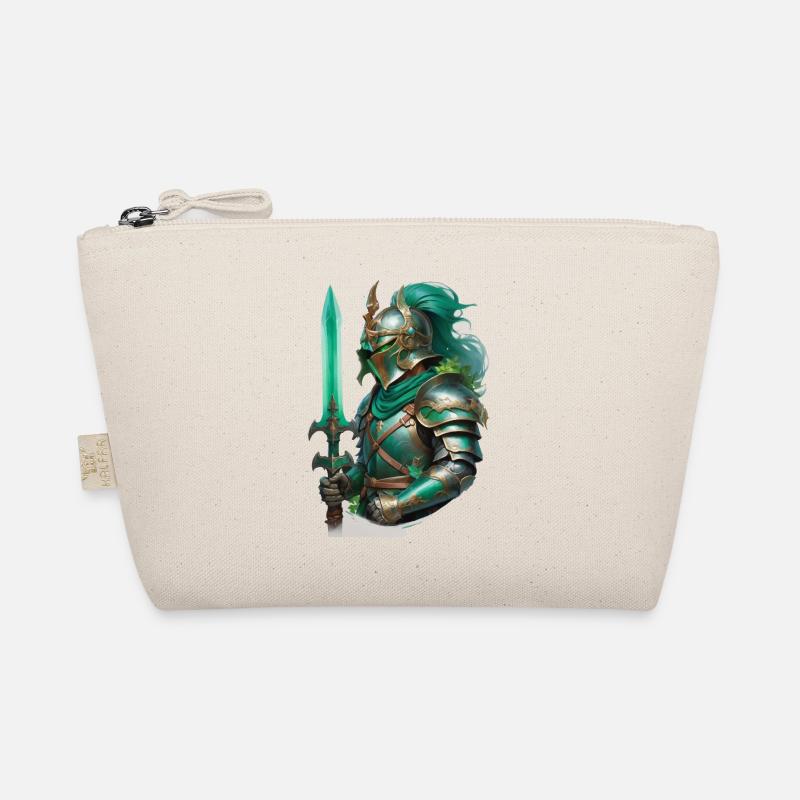 Armored knight dressed in bright green Organic Pouch