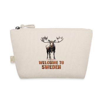 Sweden Swedish moose best animal antlers deer deer - Organic Pouch - nature - Front
