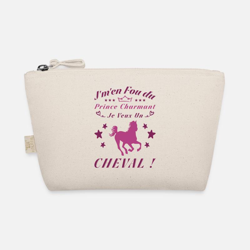 Ich schere mich einen Dreck um den Märchenprinzen, ich will ein Pferd Bio-Täschchen