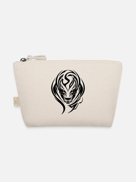 Snakehead Tribal Art - Organic Pouch - nature - Front