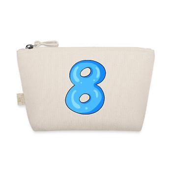 Numéro 8 Numéro Huit Motif Bleu - Trousse biologique - nature - Devant