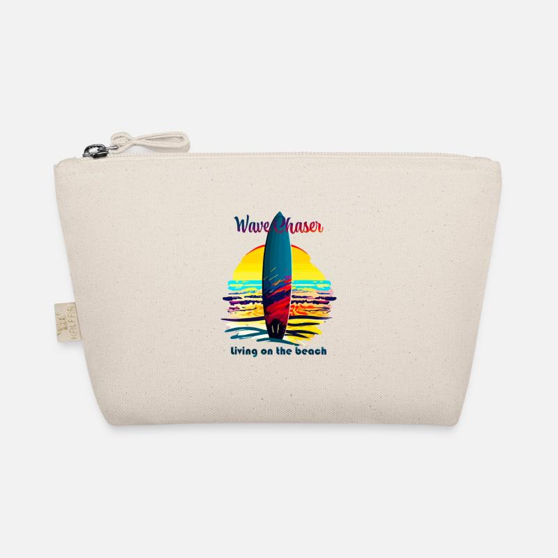 Wave chaser, living on the beach Organic Pouch