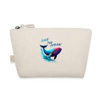 Save the Ocean. Whale - Organic Pouch - nature - Front