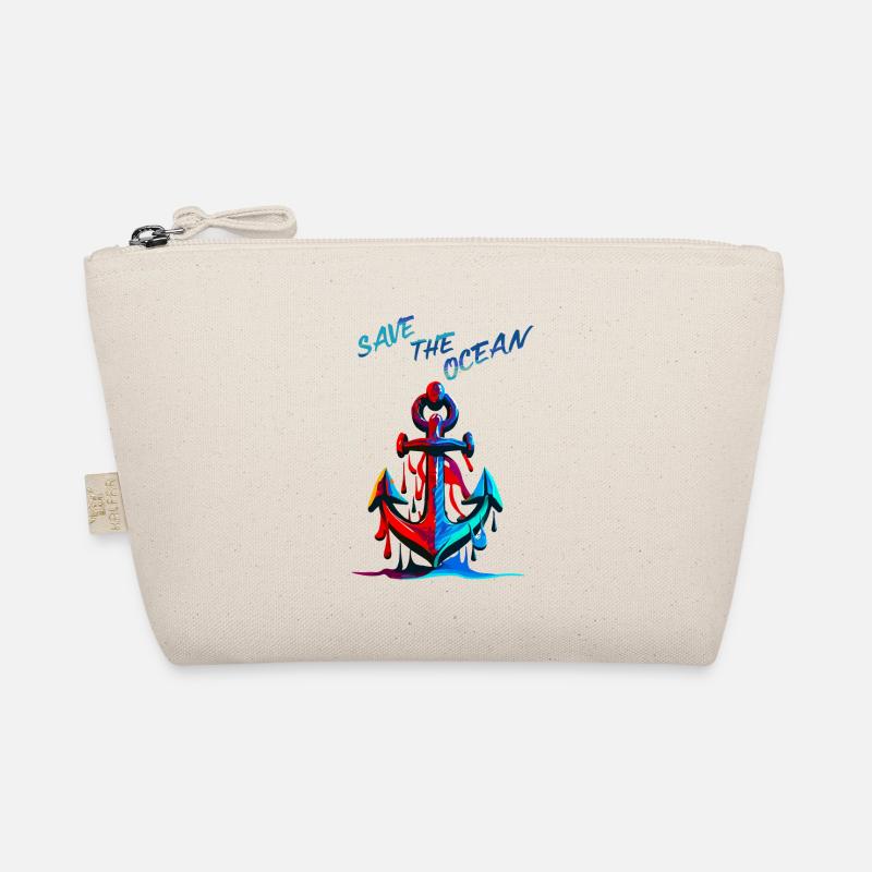 Save the Ocean. Sea Anchor Organic Pouch