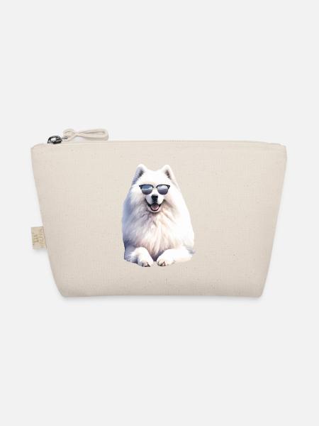Samoyed Dog Gifts Cute Samoyed Dog Graphic - Organic Pouch - nature - Front