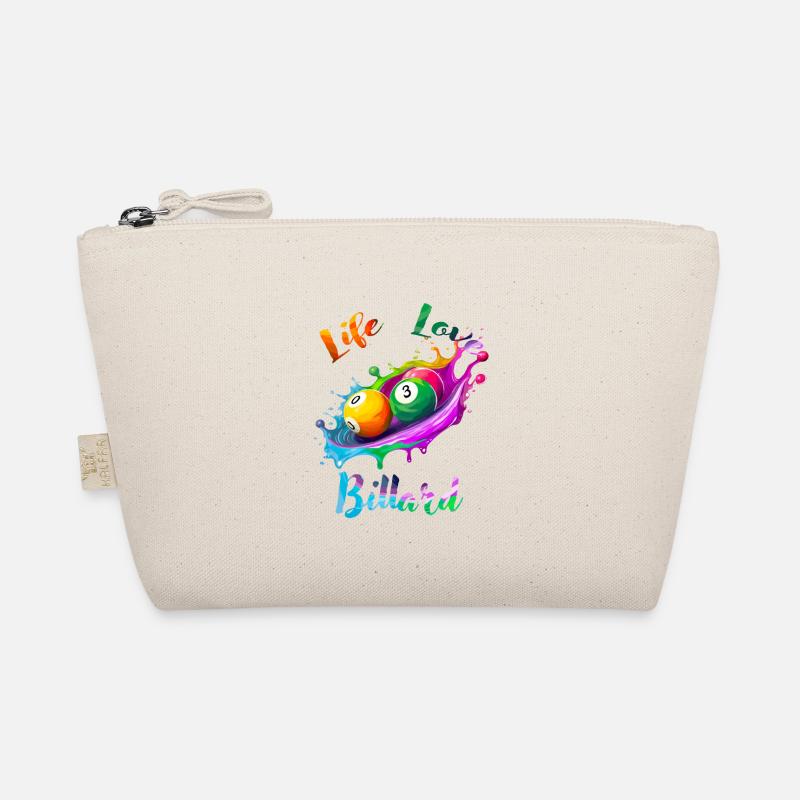 Leben Liebe Billard Bio-Täschchen