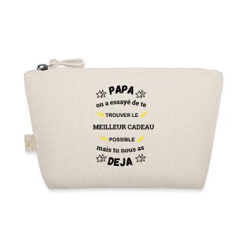 Papa, Meilleur Cadeau De Fête Des Pères - Trousse biologique - nature - Devant