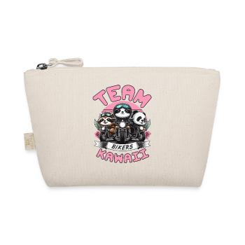 TEAM KAWAII BIKERS: PANDA, RACCOON, AND SLOTH - Organic Pouch - nature - Front