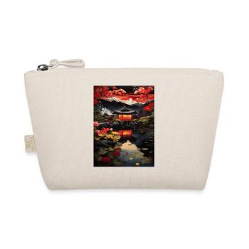Japanese Art Illustration Painting - Organic Pouch - nature - Front