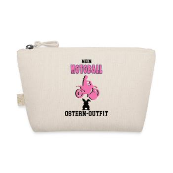 Motoball Spielerin Motoballerin Oster Geschenk - Bio-Täschchen - Natur - Vorne