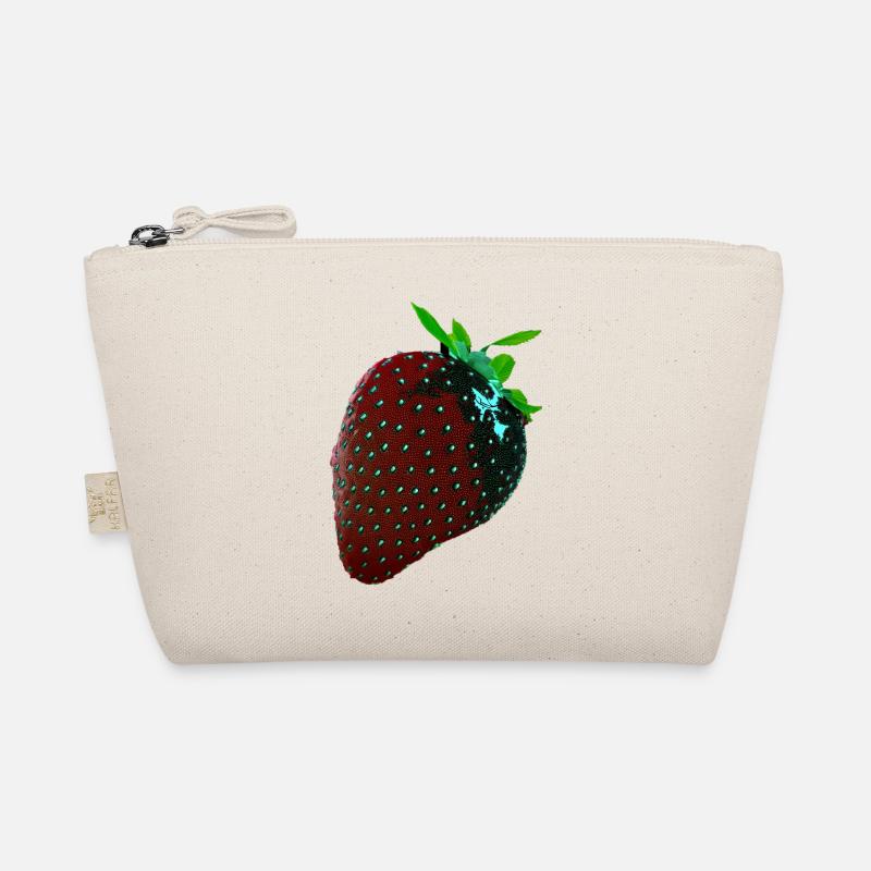 Strawberry, technical, high-tech, illustration Organic Pouch