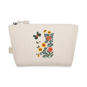 Papillon avec des fleurs - Trousse biologique - nature - Devant