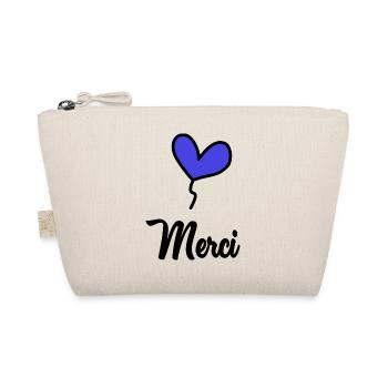 THANK YOU. THANKS. THANK YOU. ANNIVERSARY. BIRTH. - Organic Pouch - nature - Front