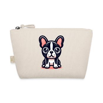 Logo mignon bouledogue français dans un style comique - Trousse biologique - nature - Devant