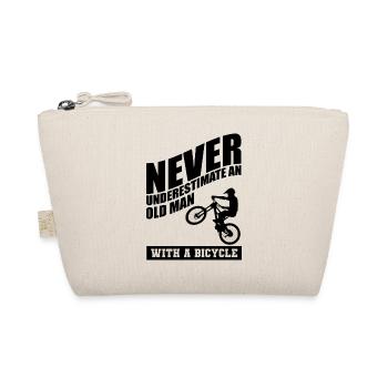 Funny Bicycle Saying - Organic Pouch - nature - Front