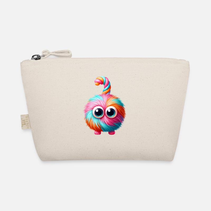 Colorful Rainbow Candy Monster Organic Pouch