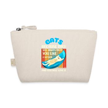 Cats because they will treat you like a servant - Organic Pouch - nature - Front