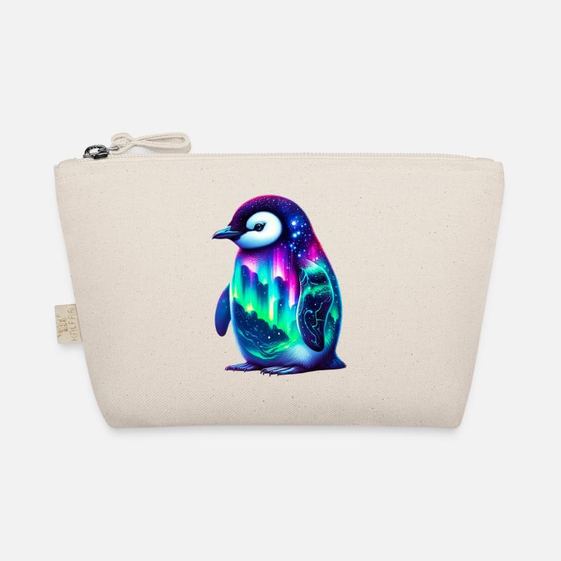 Aurora Borealis Penguin Organic Pouch