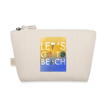 Lets Go to beach - Bio-Täschchen - Natur - Vorne