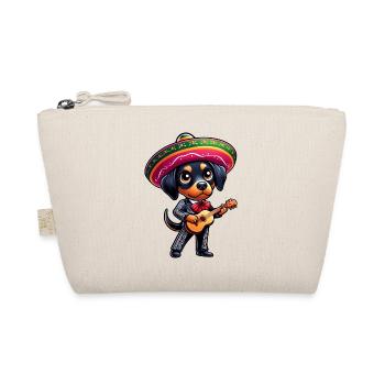 Doberman as mariachi guitarist Cinco de Mayo - Organic Pouch - nature - Front