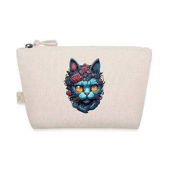 Cool Cat / Funny / Animal / Pet / Crazy - Organic Pouch - nature - Front