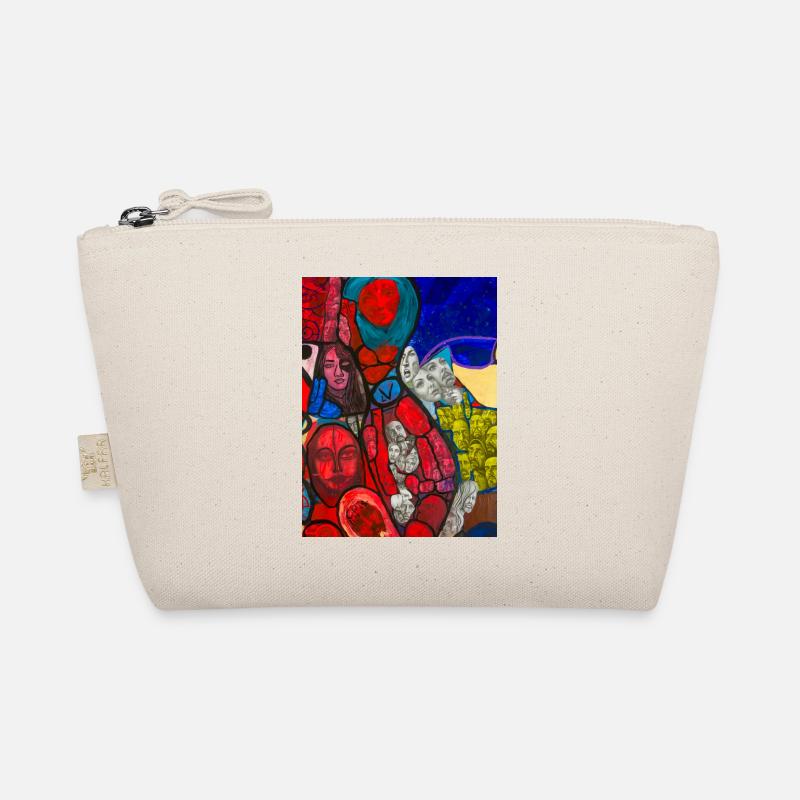 Kunstvolles Design - Bio-Täschchen - Natur