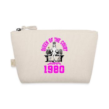 Tennis Shirt Frauen Geburtstag Jubiläum 1980 - Bio-Täschchen - Natur - Vorne