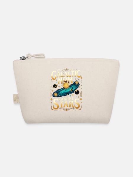 Galactic Mom Raising Stars - Organic Pouch - nature - Front