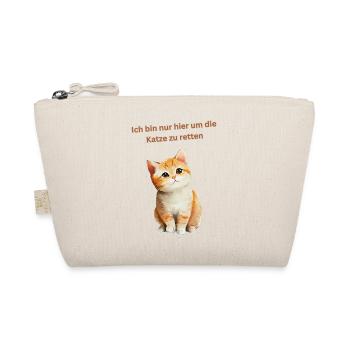 Ich bin nur hier um die Katze zu retten - Bio-Täschchen - Natur - Vorne