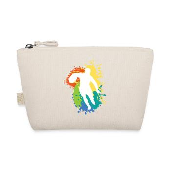 Schöne Grafikdesign-Rugby-Rugby-Geschenkidee - Bio-Täschchen - Natur - Vorne