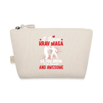 I Love Krav Maga Training Martial Arts - Organic Pouch - nature - Front