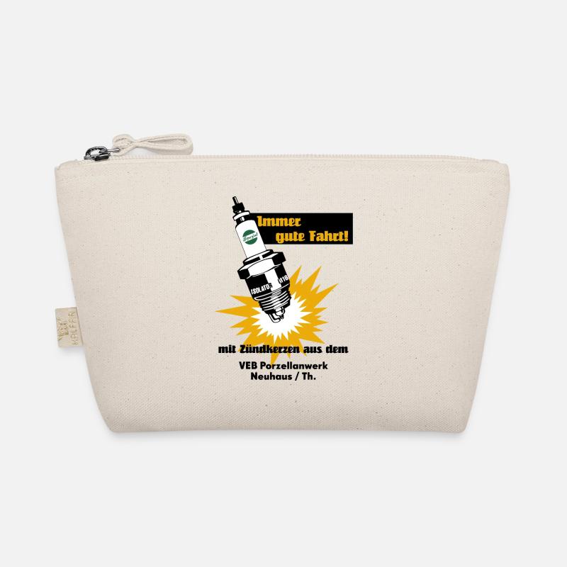 Zündkerzen Werbung DDR Retro Bio-Täschchen