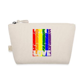 Love is Love: Celebrate Pride and Unity - Organic Pouch - nature - Front