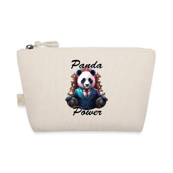 Panda / Animal / Zoo / Bamboo / Wild / Childlike - Organic Pouch - nature - Front