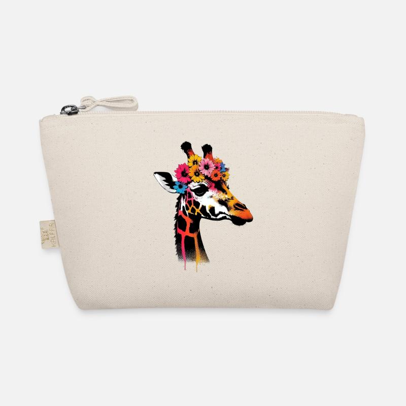 Giraffe - Bio-Täschchen - Natur