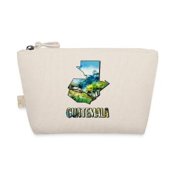 Aquarell Landkarte Guatemala - Bio-Täschchen - Natur - Vorne
