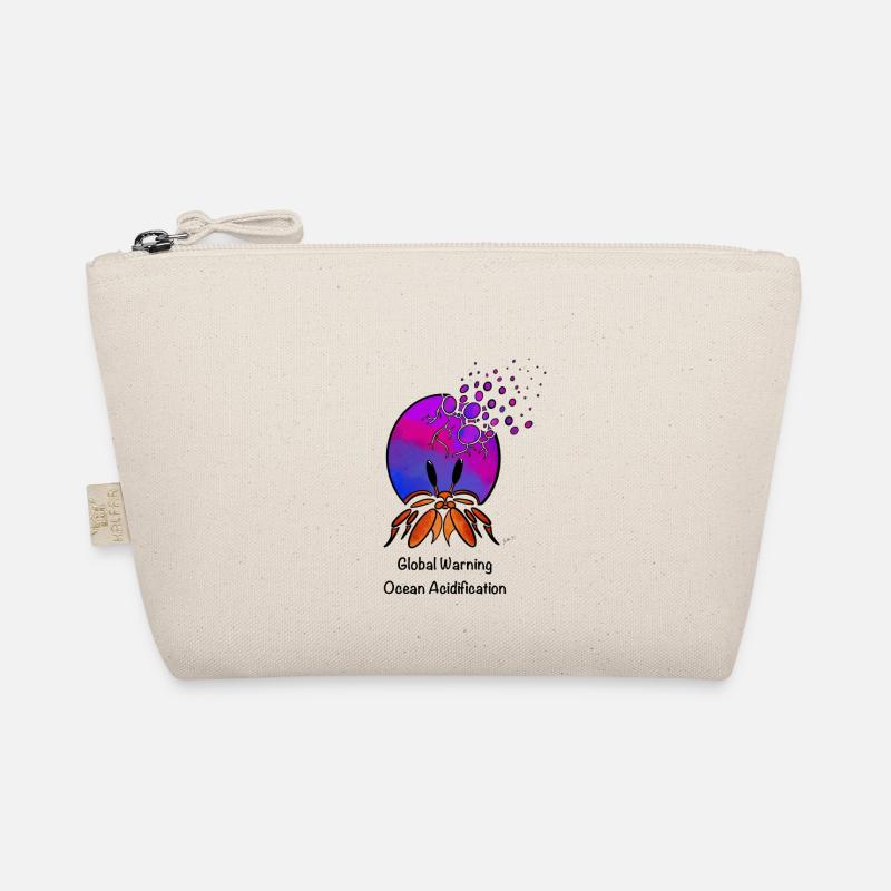 Global Warning! Ocean acidification Hermit crab Organic Pouch