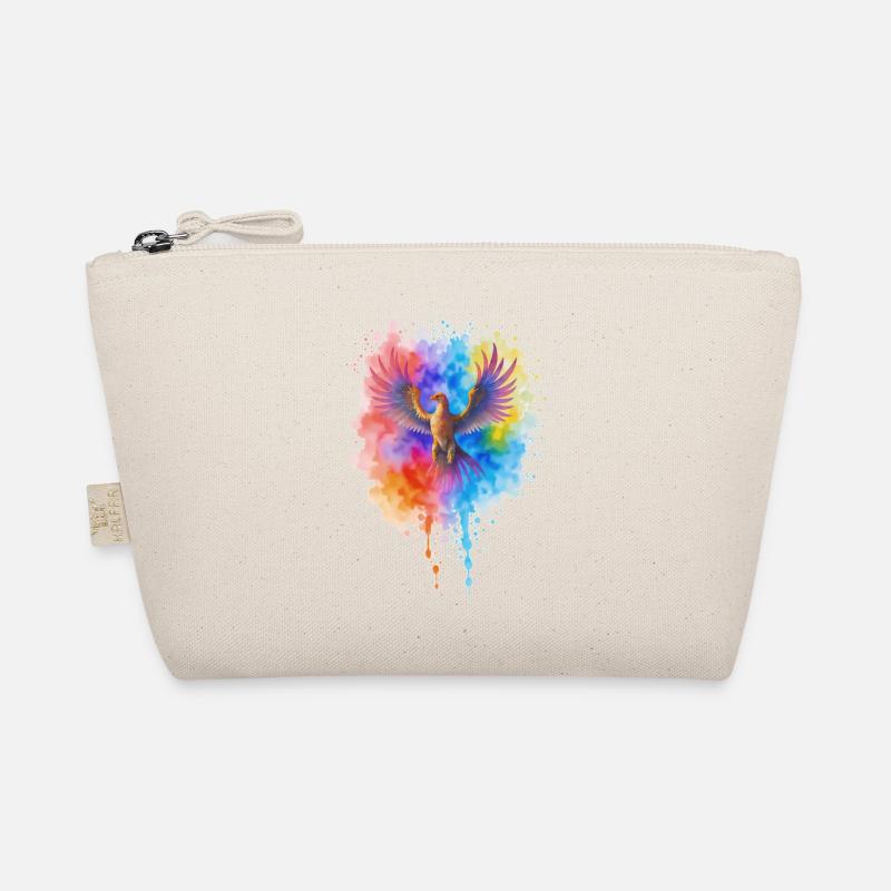 Rushing Watercolor Phoenix Organic Pouch